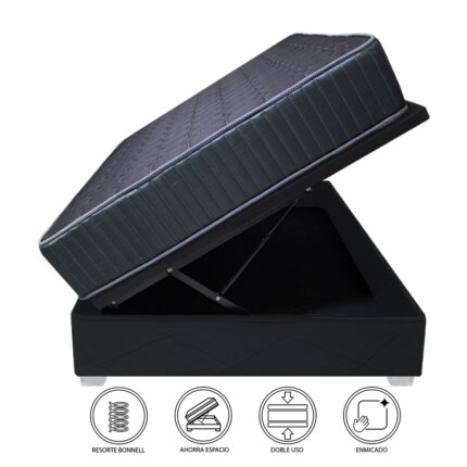 Cama Box Espacio Trento Dual Rest